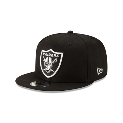 Las Vegas Raiders Gorra | New Era NFL Basic 9fifty Snapback Cap Mexico - Negros